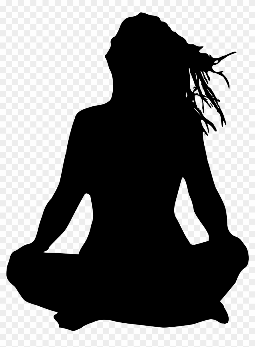 Woman Silhouette - People Sitting Png Silhouette Png #311770
