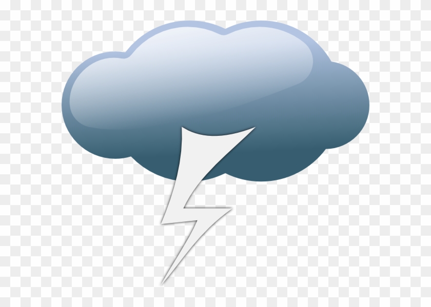 Free Vector Thunderstorm Weather Symbols Clip Art - Weather Symbols Thunderstorm #312025