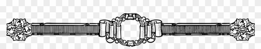 Decorative Line Black Png 26, Buy Clip Art - Horizontal Border Png #312029