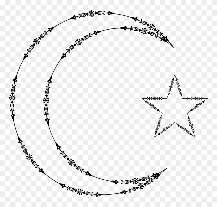 Decorative Line 12, Buy Clip Art - Moon And Star Transparent #312104