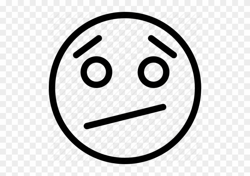 Confused Emoticon Animation Chat Confuse Confused Creative - Confused Smiley Face Black And White #312137