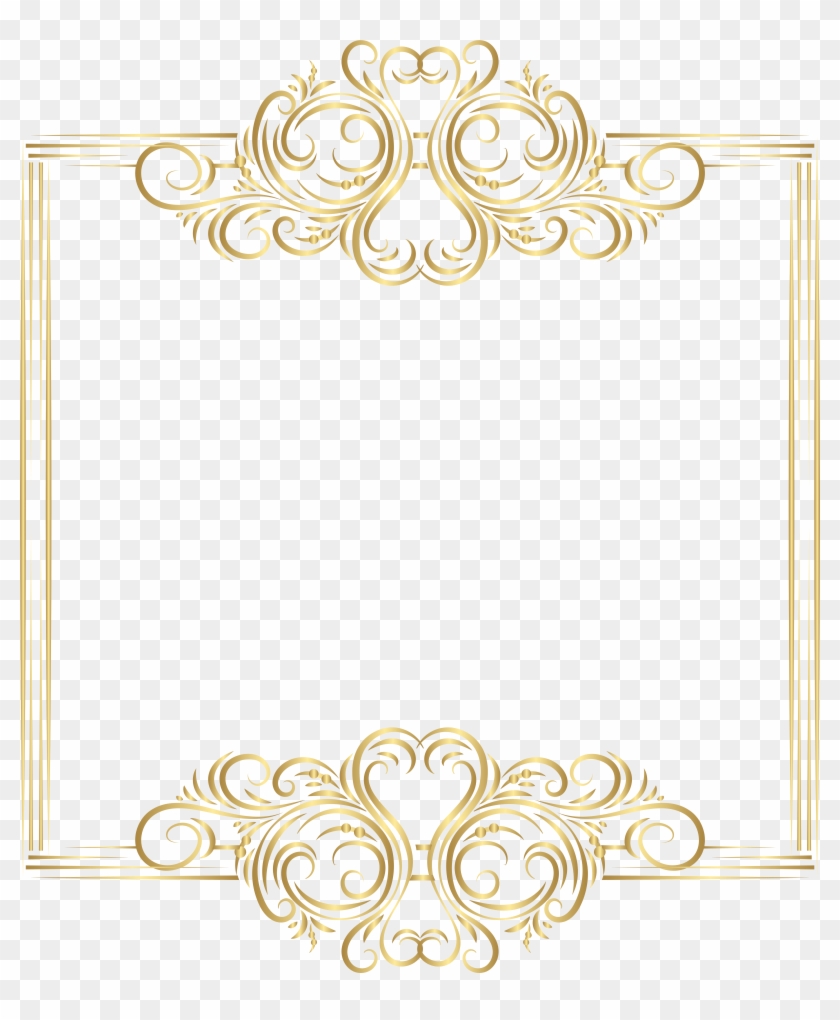 Golden Clipart Gold Border Pencil And In Color Free - Golden Clipart Gold Border Pencil And In Color Free #312246