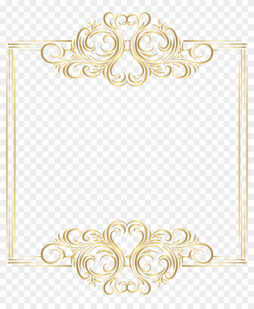 Golden Clipart Gold Border Pencil And In Color Free - Golden Clipart Gold Border Pencil And In Color Free #312246