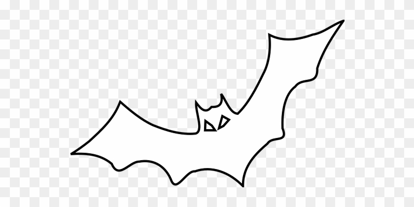 Outline Images - Outline Of A Bat #312248