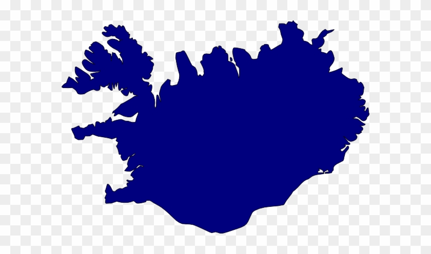 Iceland Svg Clip Arts 600 X 416 Px - Iceland Black And White Map #312284