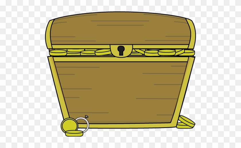 Treasure Chest Filled With Treasure - Treasure Hunt For Words #312329