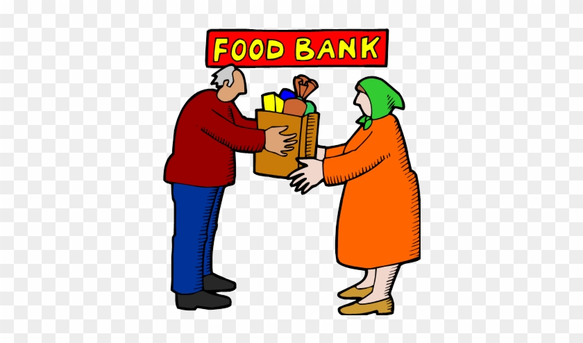Compassion Clipart Free - Food Bank Cartoon #312330