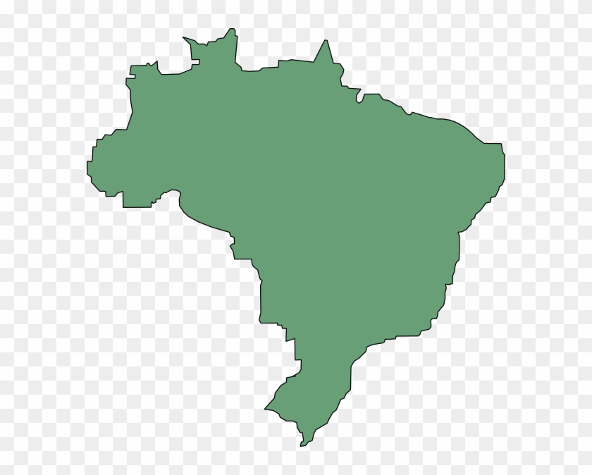 Free Vector Brazil Clip Art - Brazil Map #312385