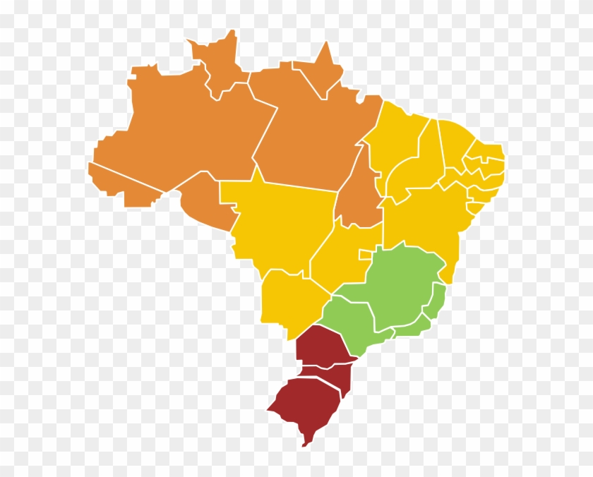 Free Brazil Map Vector #312410