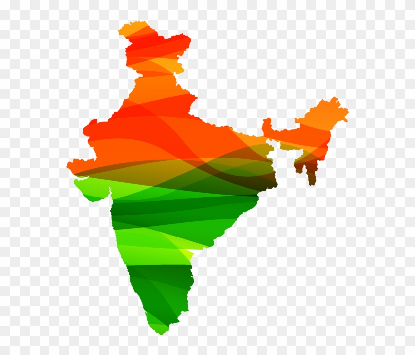 Contact Us - India Map Png Vector #312519