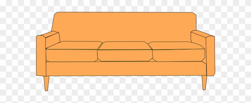 Orange Sofa Clipart #312537