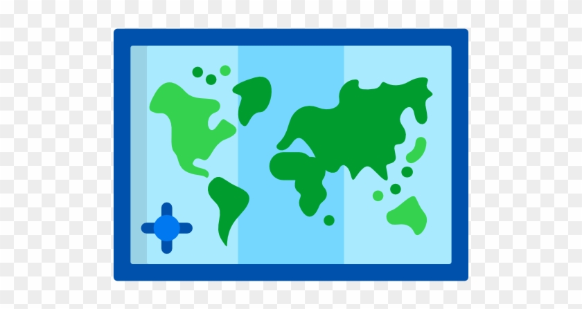 World Map Free Icon - World Map Simple Vector #312550