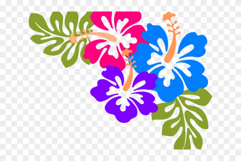 Hawaiian Luau Clipart - Clip Art Hawaiian Flowers #312586