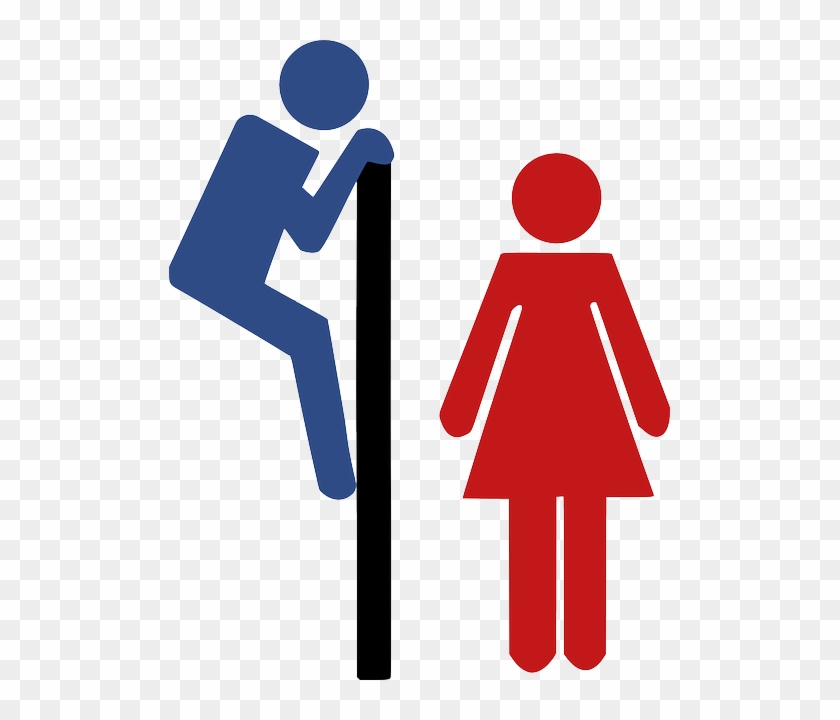 Icon, Symbol, Boy, Man, Lady, Silhouette, Female - Toilet Signs #312655