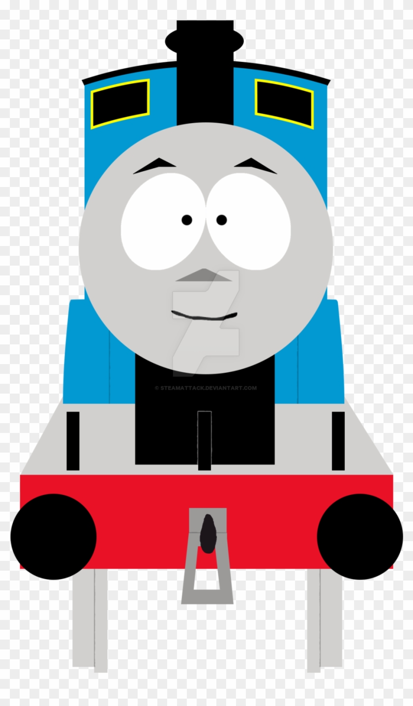 Thomas The Tank Engine, Tugs And Trains Favourites - Thomas In South Park Style #312740