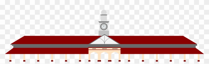 Railway Station - Train Station Vector Png #312777