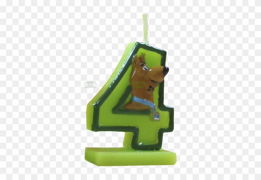 Świeczka Cyferka "4" Scooby Doo - Figurine #312805