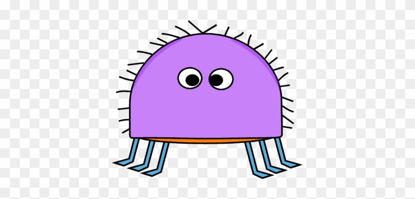 Hairy Purple Bug Clip Art - Cute Clip Art Bugs #312802