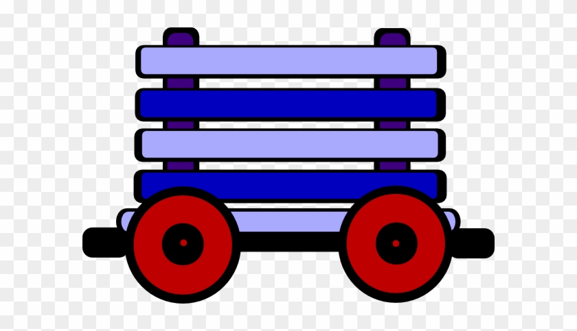 Loco Train Carriage Blue Clip Art At Clker - Train Carriage Clipart #312878