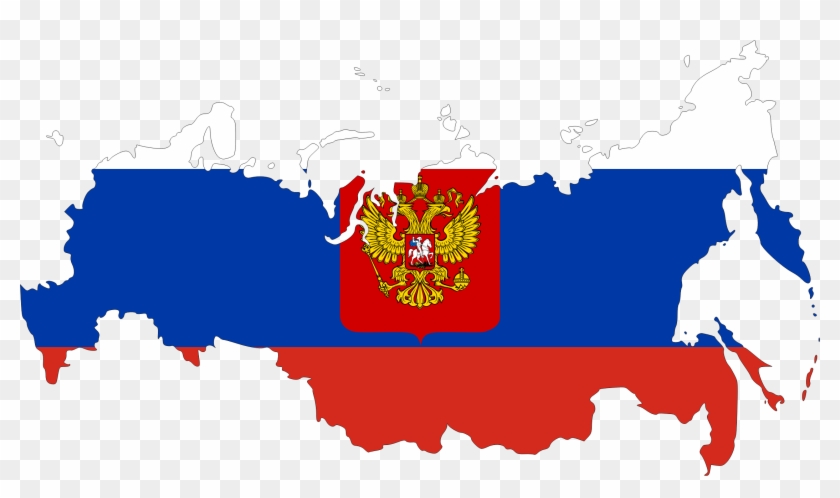 Russia Flag Map - Russia Flag Map #312892
