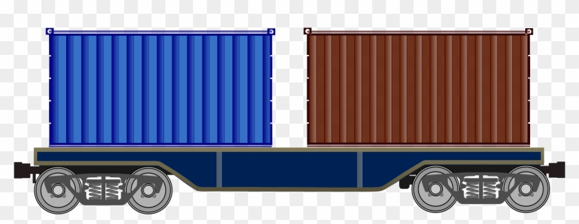 Wagon - Railroad Flat Cars Clipart #312958