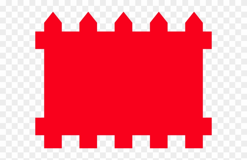 Red Fence Clip Art - Red Fence Clipart #312973
