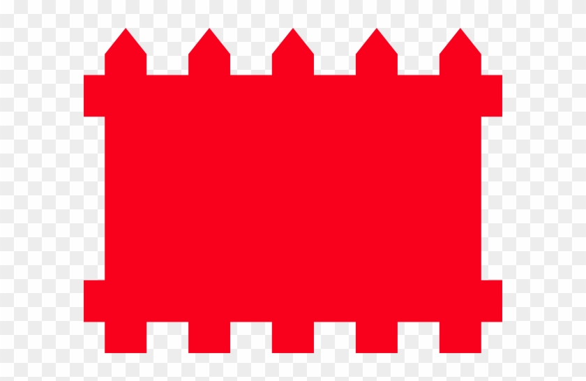 Red Fence Clip Art - Red Fence Clipart #312973