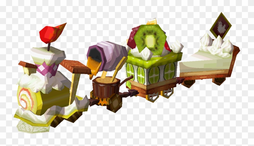 A Pixel Sprite Of The Dessert Train From The Legend - Zelda Spirit Tracks Train Parts #312985