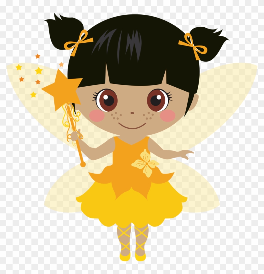 Fairy Clipart Yellow - Girl Fairy Clip Art #312988