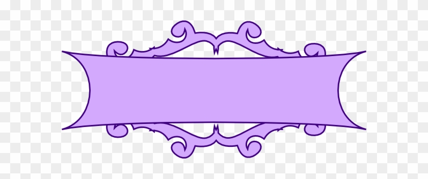 Purple Banner Clip Art #313071