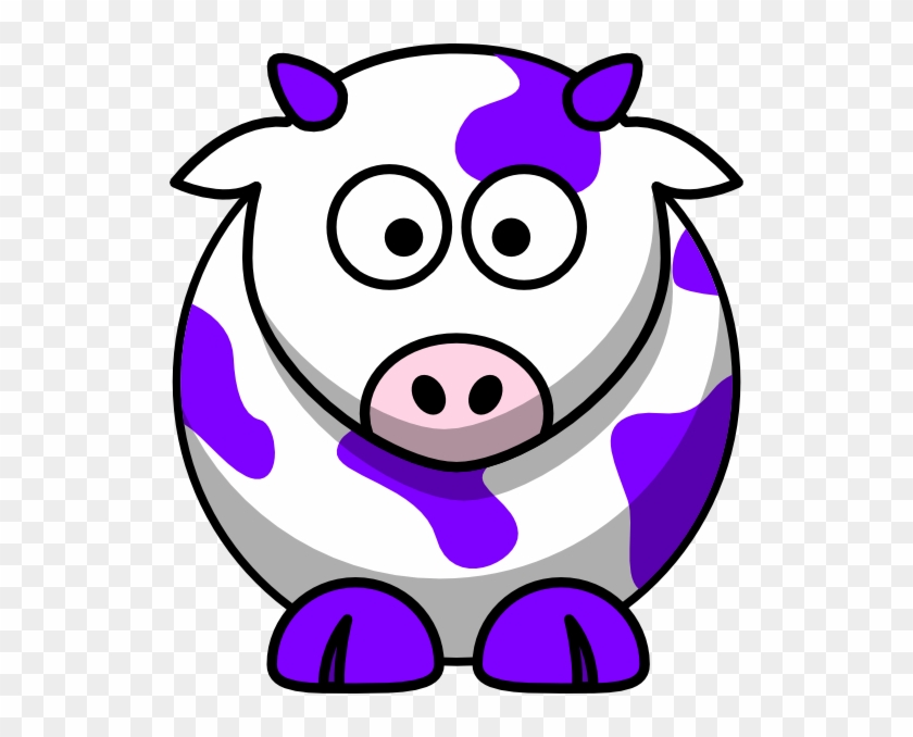 Purple Cow - Draw Cartoon Cow #313088