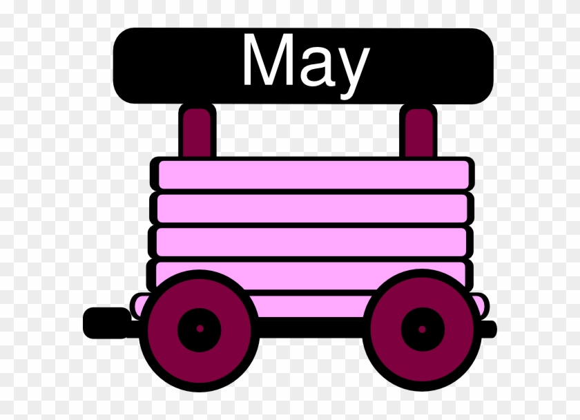 Loco Train Carriage Pink Clip Art - Clip Art #313096