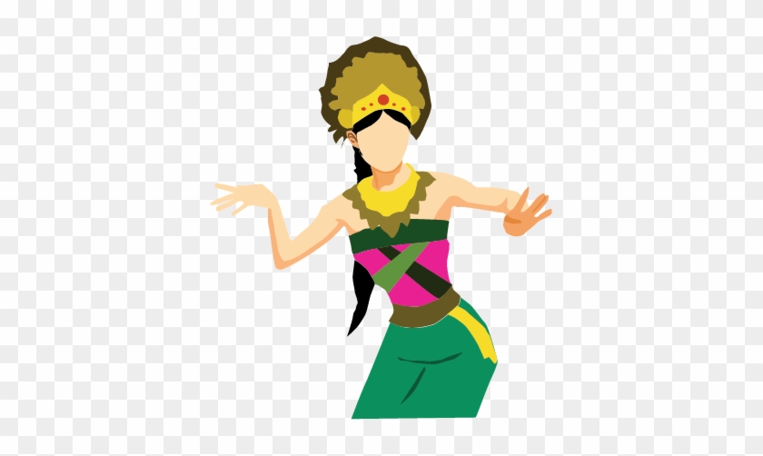 Clipart - Bali Dance Vector Png #313168