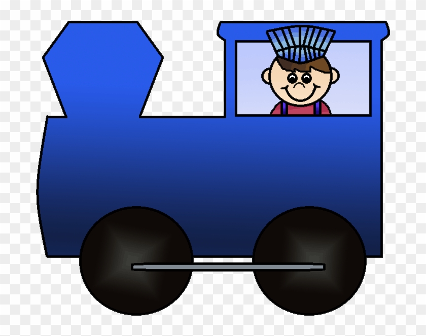 Railroad Clipart Blue Train - Train #313185