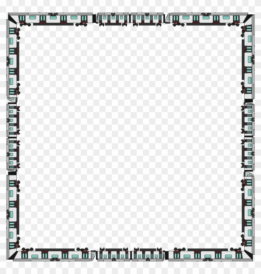 Free Clipart Of A Train Border - Icon #313417