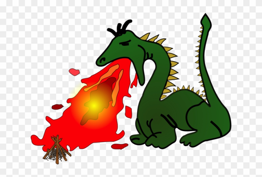 Fire Dragon - Fire Breathing Dragons Clipart #313444