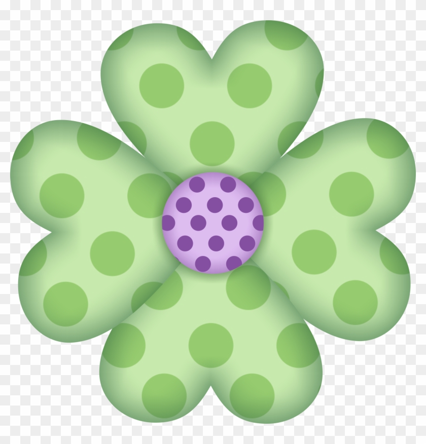 Photo By @daniellemoraesfalcao - Polka Dot Flower Clipart #313474