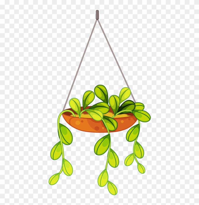 Flores Penduradas, Arte Flor, Folhas Para Colorir, - Hanging Flower Basket Cartoon #313532