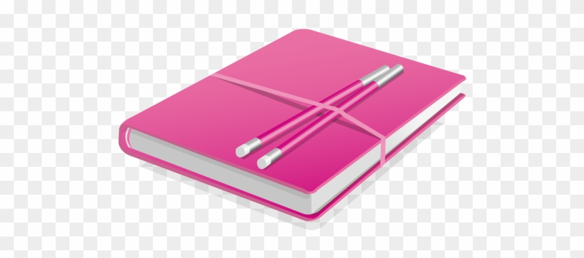 Free Vector Color Book Icon - Pink Book Icon Png #313570