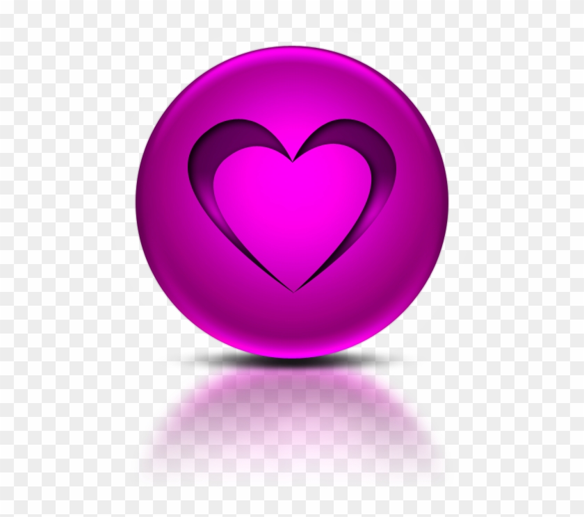 Transparent Heart Icon - Heart Clip Art Metallic Red Transparent Background #313620