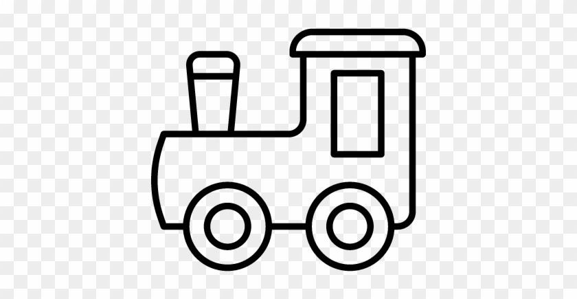 Baby Train Vector - Black And White Train Svg #313633