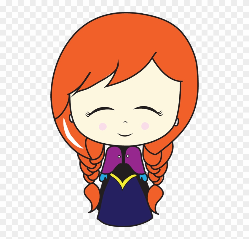 How To Draw A Chibi Baby Anna From Frozen With Easy - Anna Frozen Drawing Chibi #313761