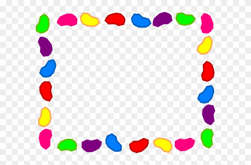 Jelly Bean Background Rainbow Clip Art At Clker - Jelly Bean Border Clip Art #313981
