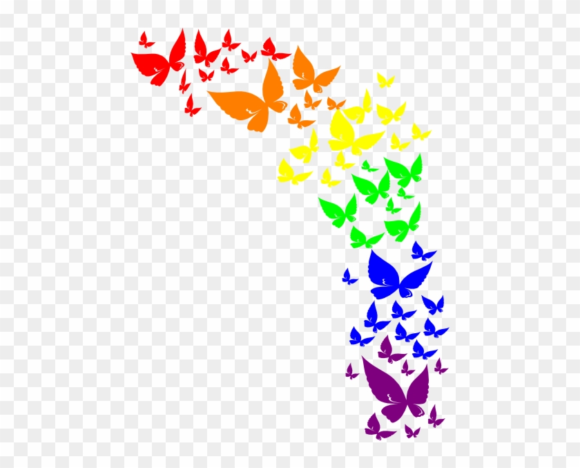 Rainbow Butterfly Clip Art #314000