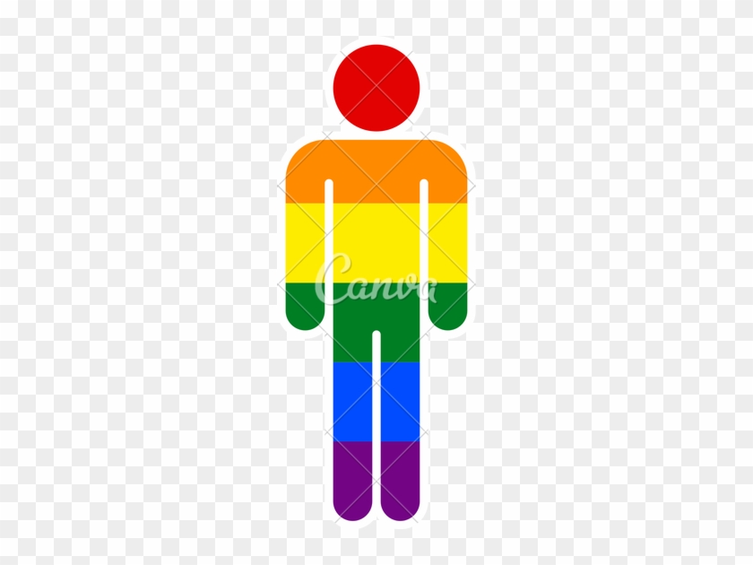 Rainbow Clipart Man - Graphic Design #314005