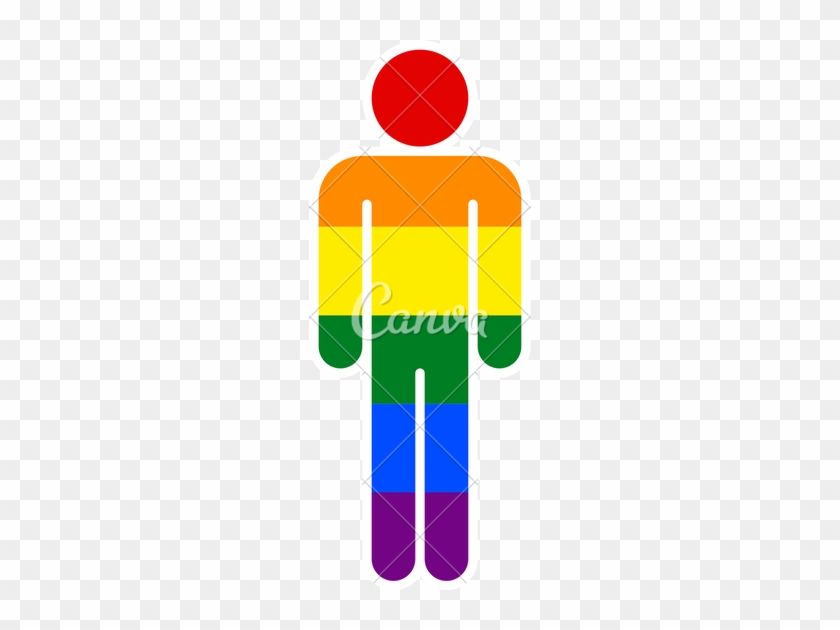 Rainbow Clipart Man - Graphic Design #314005