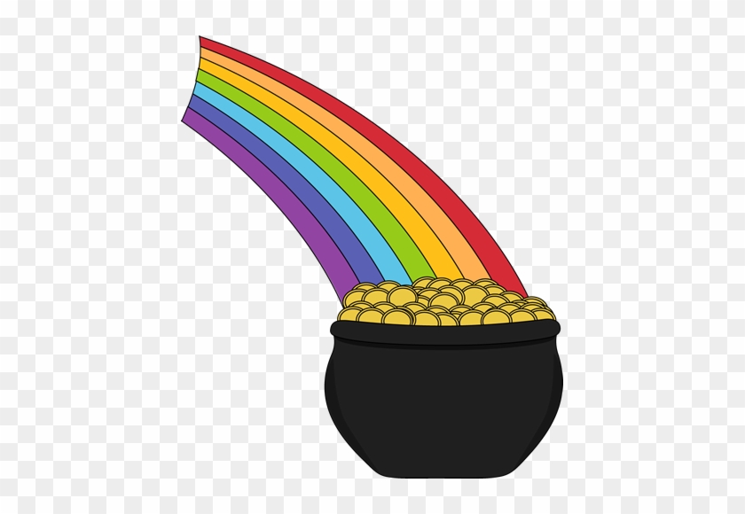 Pot Of Gold And Rainbow Clip Art - Pot Of Gold And Rainbow Clip Art #314049