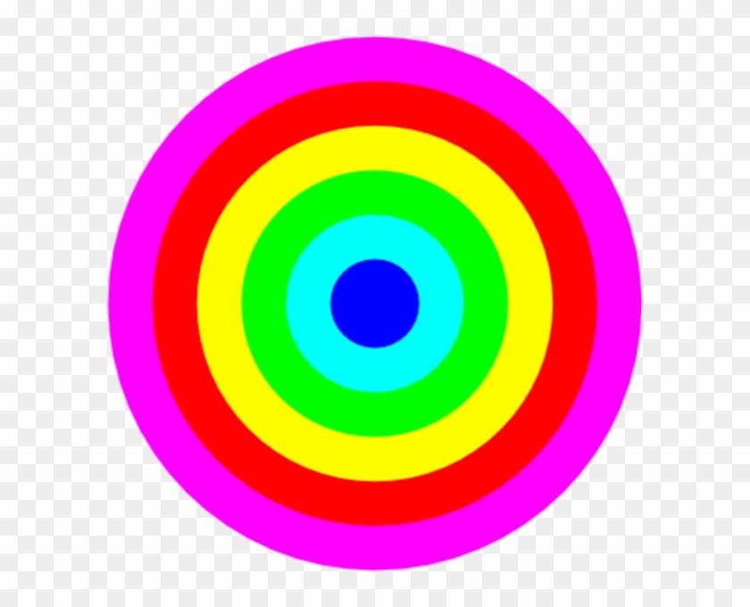 Rainbow Color Circle Clip Art - Rainbow Colors In A Circle #314054