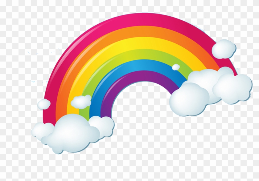 Rainbow Cloud Iridescence - Transparent Rainbow With Clouds #314135