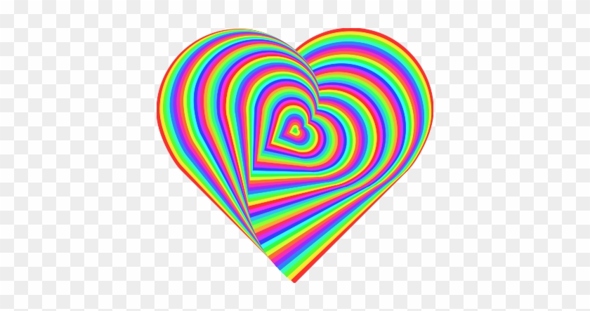 Love Heart Rainbow - Rainbow Love Hearts Backgrounds #314134